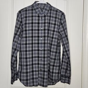 John Varvatos Cotton Checked Shirt